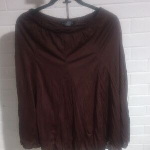 Larry Levine Chocolate Brown Women's Blouse